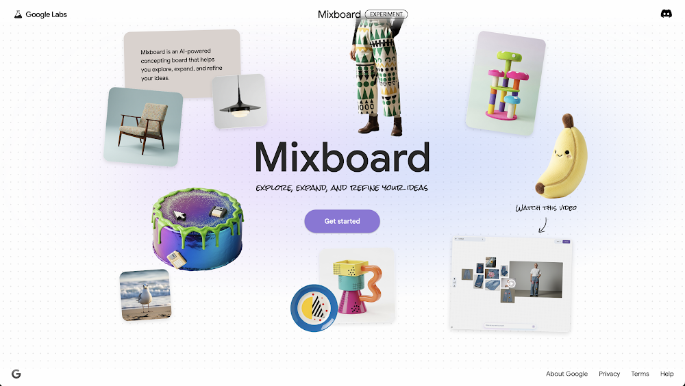 Mixboard product screenshot