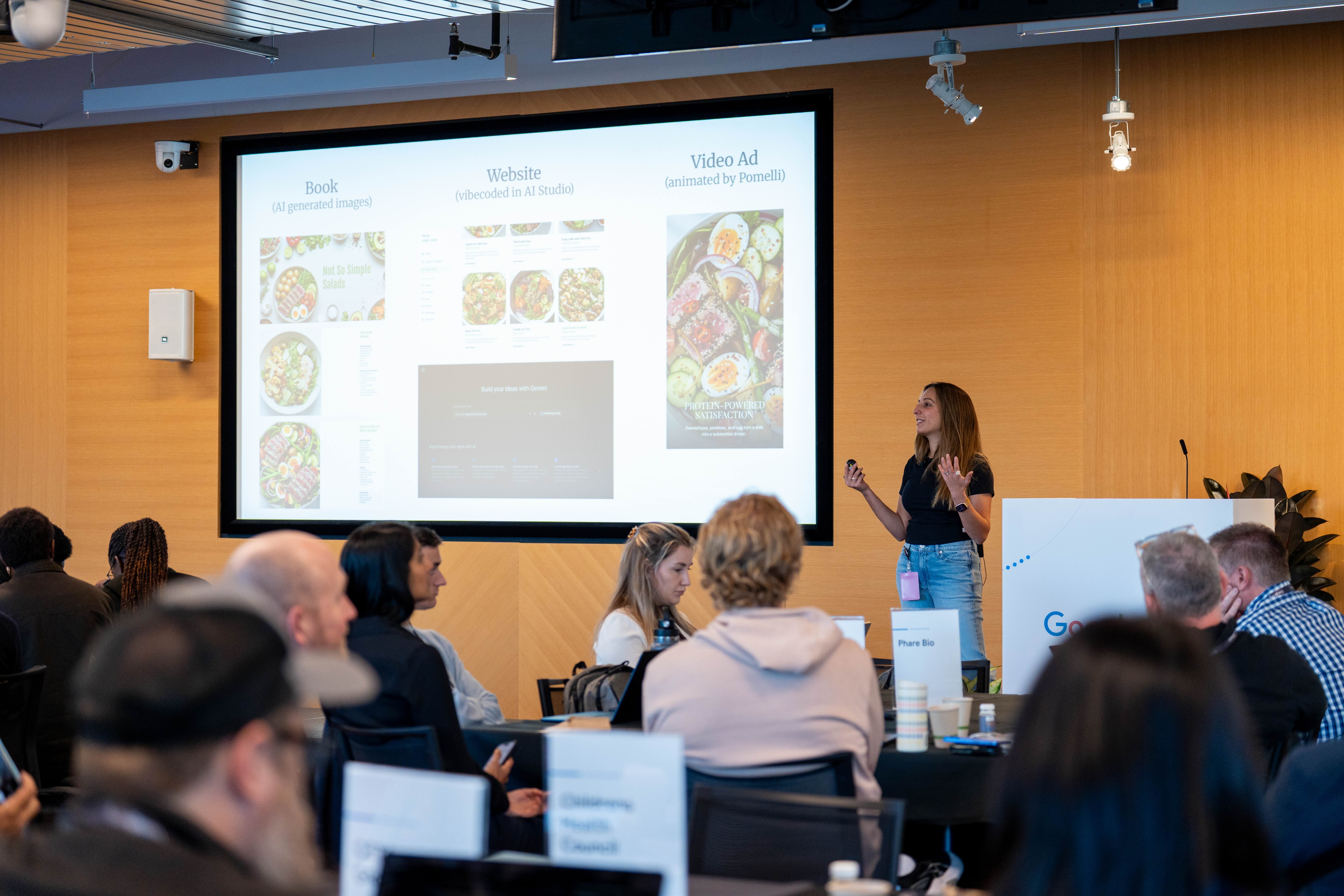 Jaclyn Konzelmann giving a keynote on AI products (photo 9)